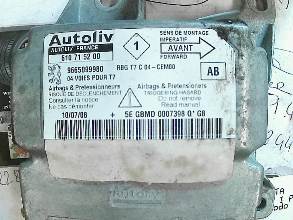 Calculateur d’airbag Peugeot 308 9665099980 (17AB), Autos : Pièces & Accessoires, Enlèvement, Utilisé, Peugeot