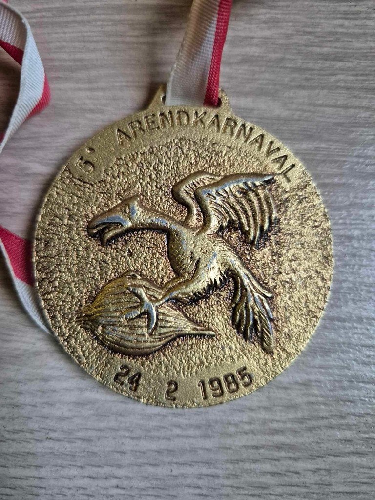 Carnaval medaille Arend Carnaval 1985, Ophalen of Verzenden
