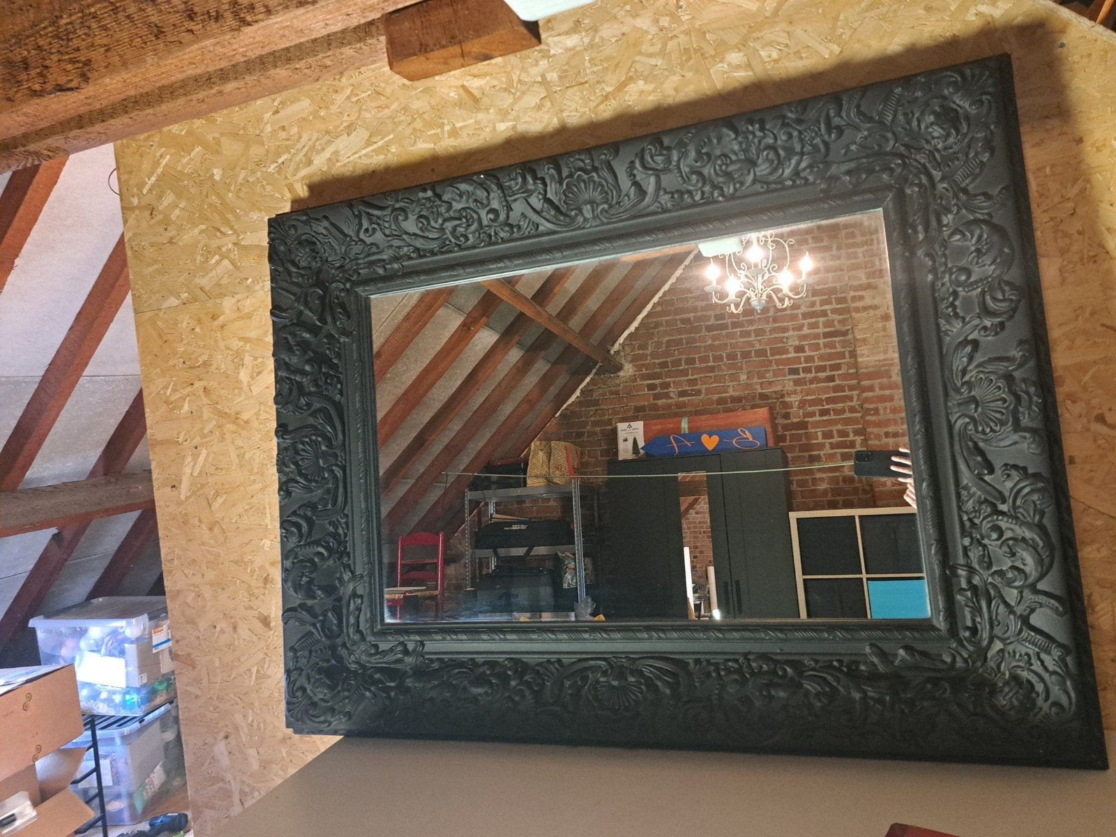 Miroir avec cadre 95x125, Enlèvement