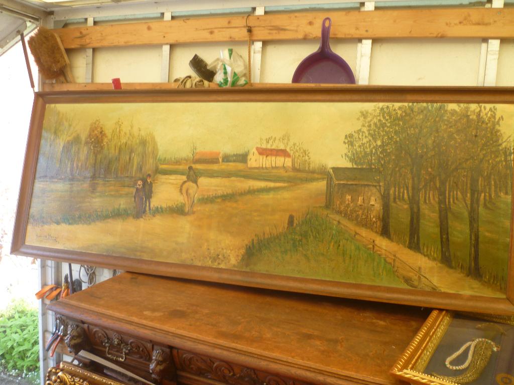 ZEER GROOTTE SCHILDERIJ OP DOEK, Enlèvement