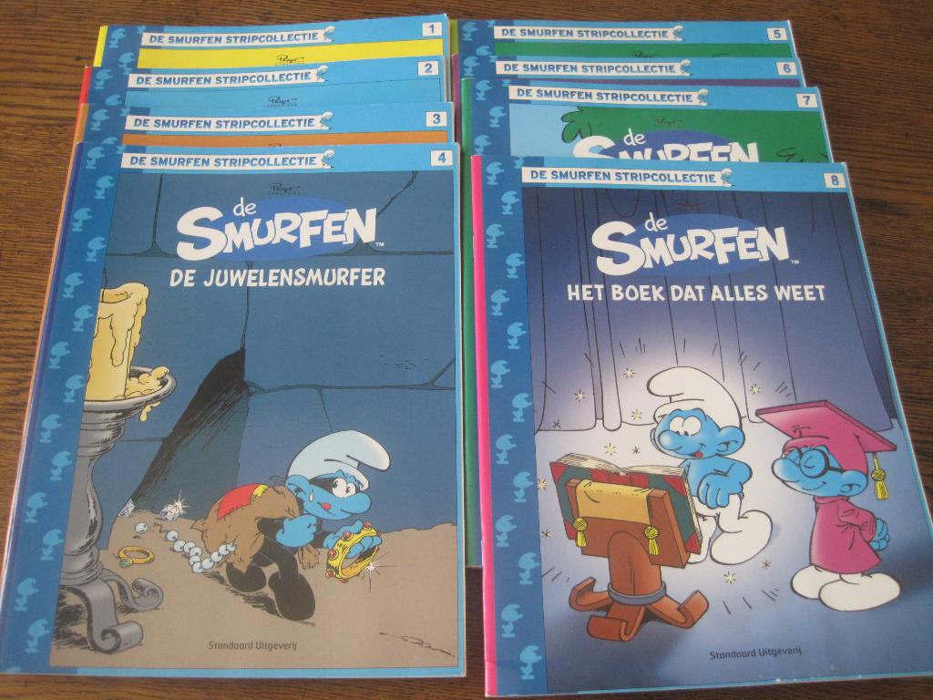 8 strips Smurfen, Boeken, Stripverhalen, Meerdere stripboeken, Ophalen of Verzenden, Peyo