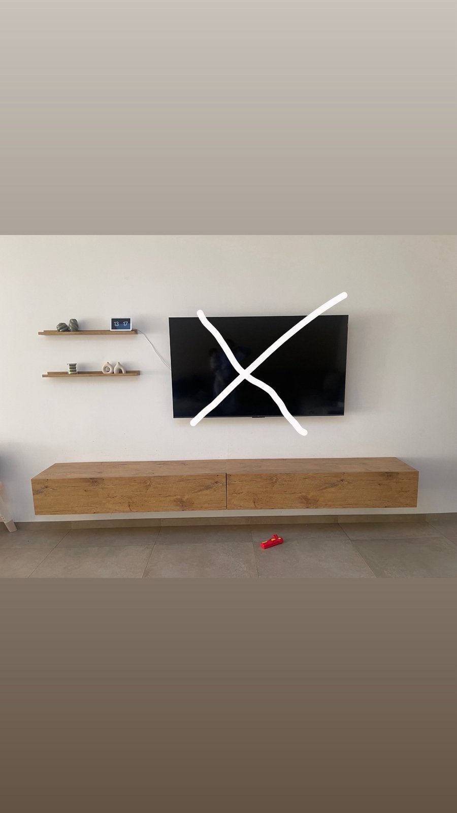 Meubles tv + étagère murale, Enlèvement, Comme neuf