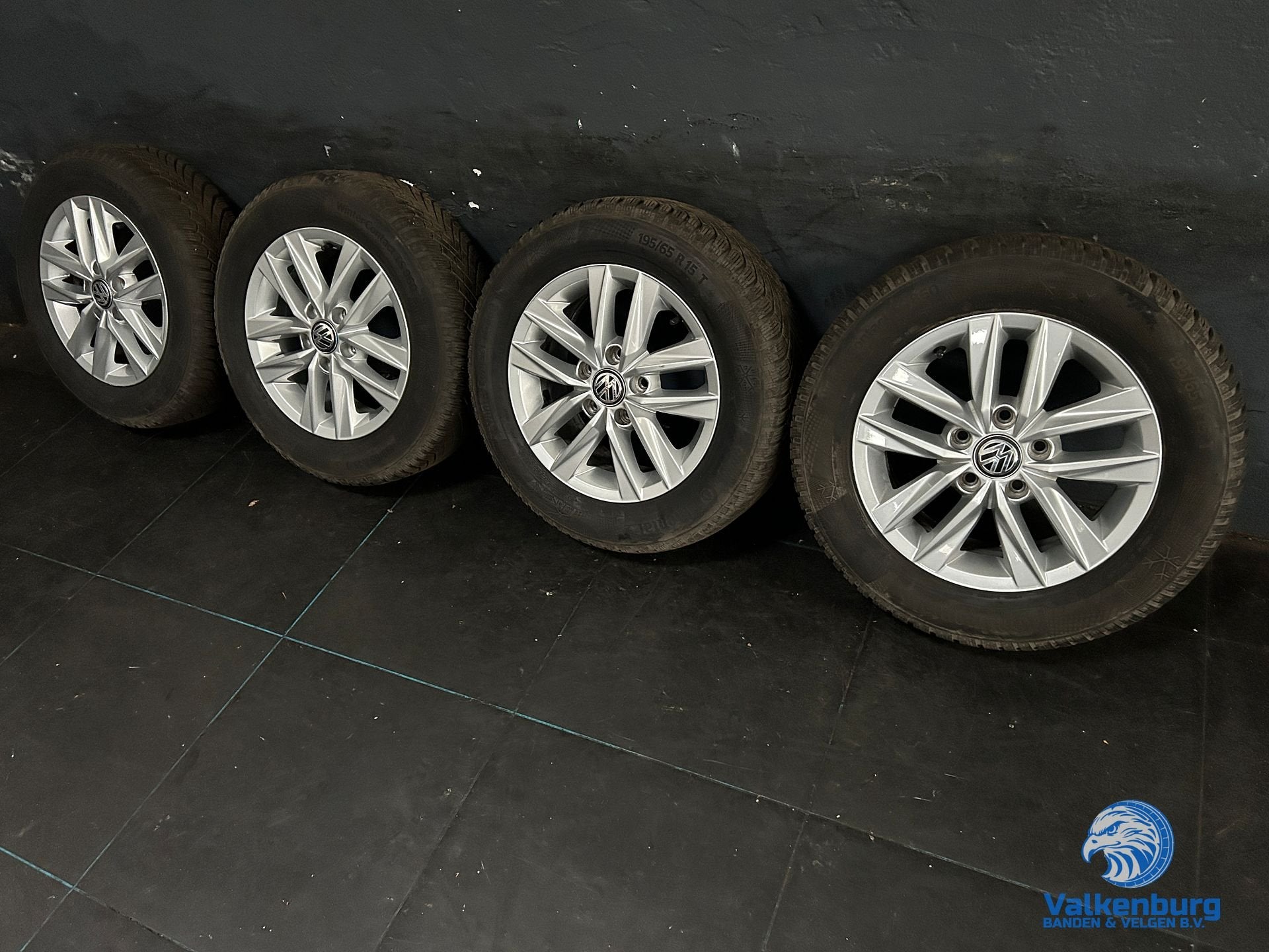 6-7mm! Originele VW Caddy Colundra 15 inch velgen 5x112 wint, 15 pouces, Pneus et Jantes, Pneus hiver, Véhicule de tourisme