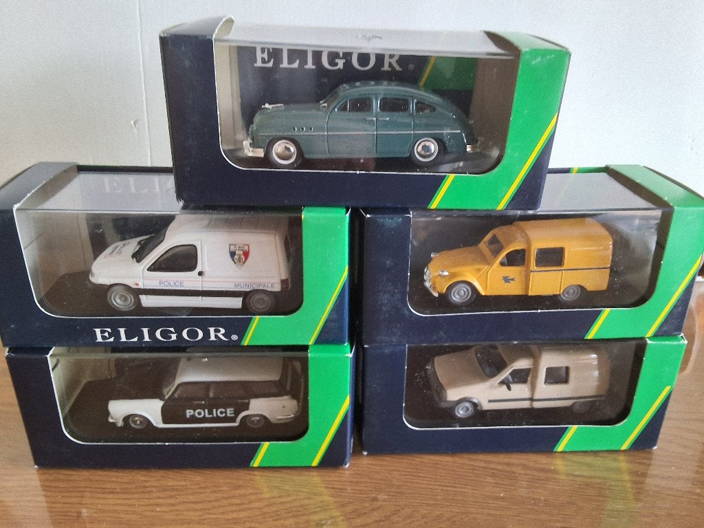 lotje van 5 miniatuurwagens  ELIGOR, Ophalen of Verzenden, Zo goed als nieuw, Auto, Overige merken