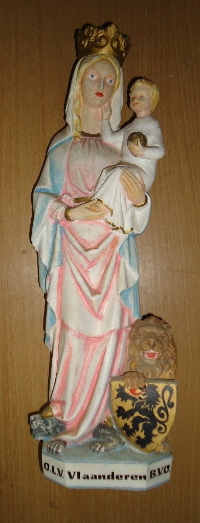 Beeld- Onze Lieve Vrouw van Vlaanderen, Antiek en Kunst, Ophalen of Verzenden