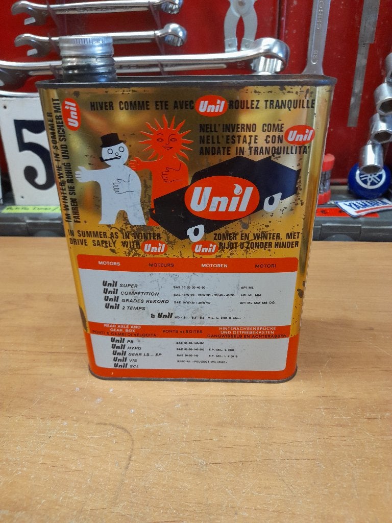 ancien bidon huile vide unil grade reccord 20w40, Envoi, Utilisé, Autres types