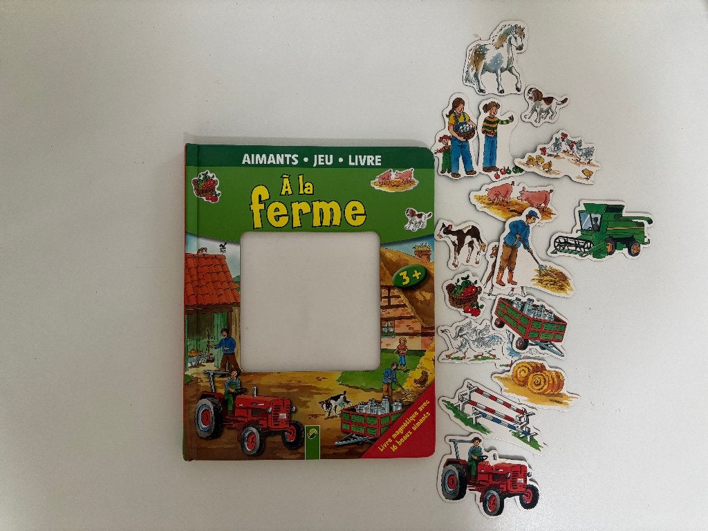 Aimants - Jeu - Livre - A la ferme, Garçon ou Fille, Enlèvement ou Envoi, Utilisé, 4 ans