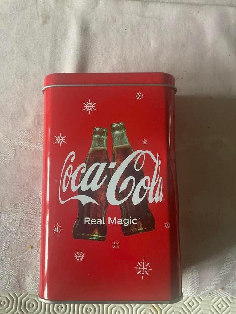 Ijzeren doosje COCA-COLA, Ophalen, Zo goed als nieuw