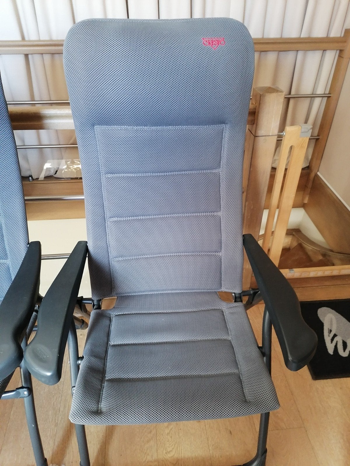 set van 2 Crespo stoelen Air deluxe, Caravanes & Camping, Enlèvement, Utilisé, Chaise de camping