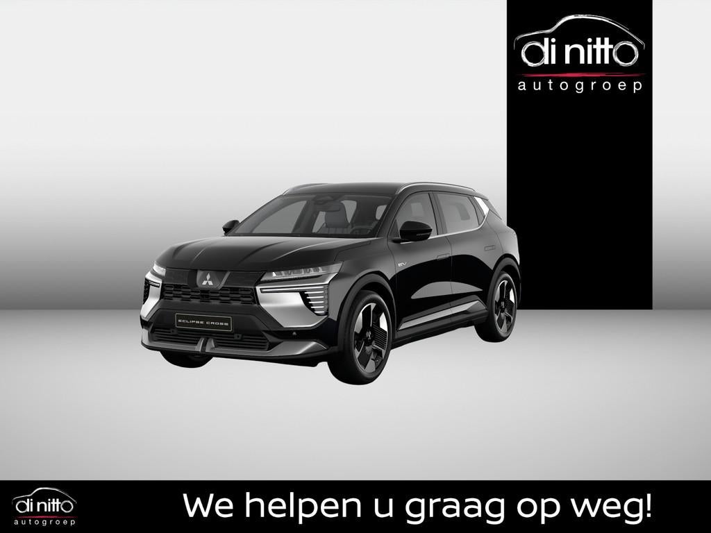 Mitsubishi Eclipse Cross Intense 87 kWh, Auto's, Eclipse Cross, Zwart, Leder en Stof, Zwart