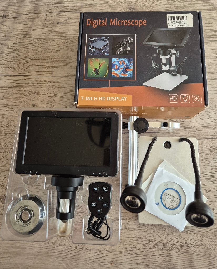 Digitale Microscoop dm9, Audio, Tv en Foto, Optische apparatuur | Microscopen, Ophalen, Zo goed als nieuw, 1000x of meer, Biologische microscoop