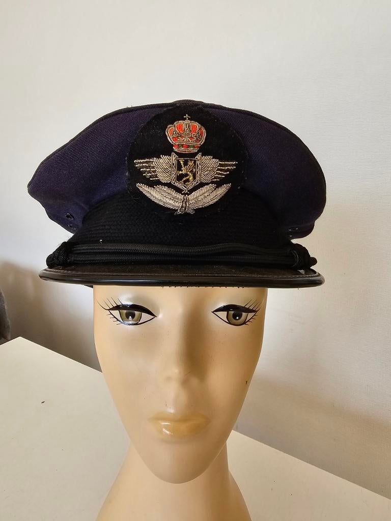 vintage Belgische militaire kepie (onderofficier) van de luc, Ophalen of Verzenden, Luchtmacht