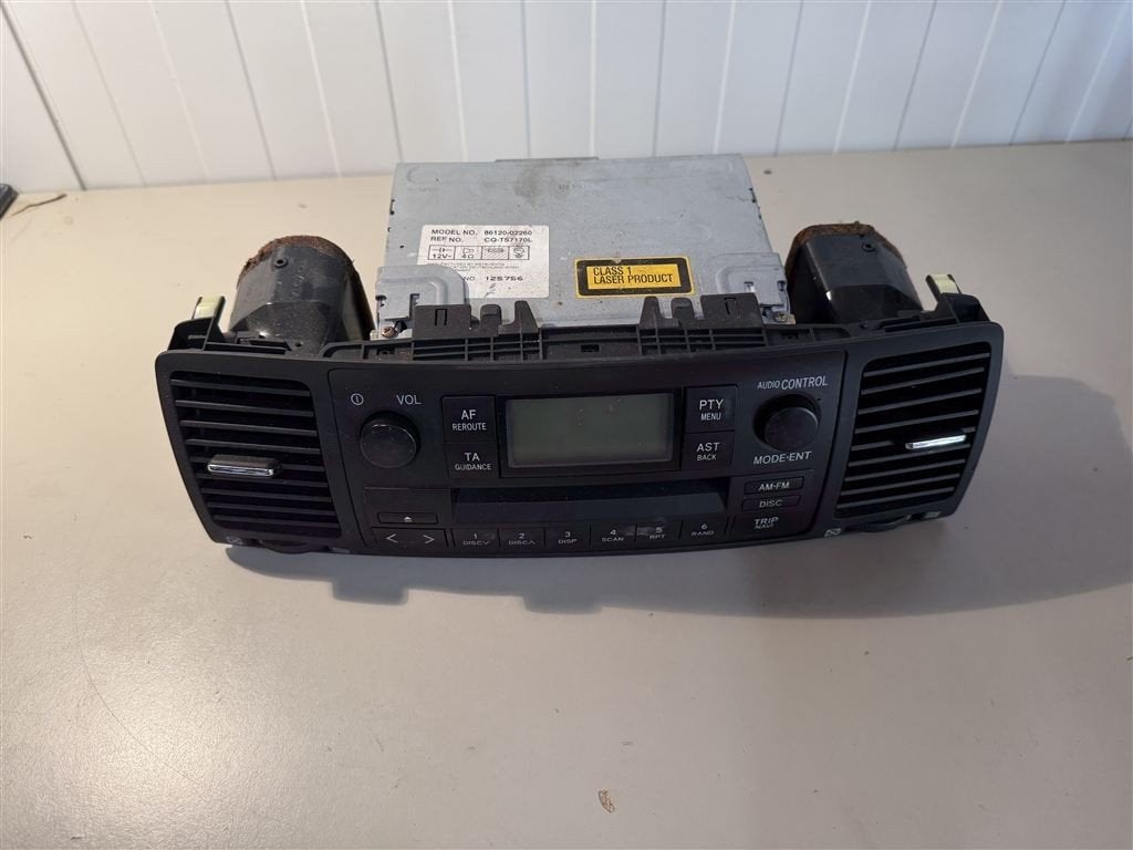 2002 Toyota Coralla 1.4 vvt-I T3 3DR radio cd speler - 86120, Ophalen of Verzenden, Zo goed als nieuw