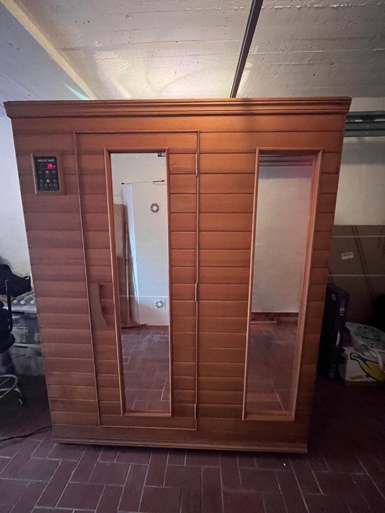 infraroodsauna health mate, Ophalen, Zo goed als nieuw, Infrarood, Complete sauna