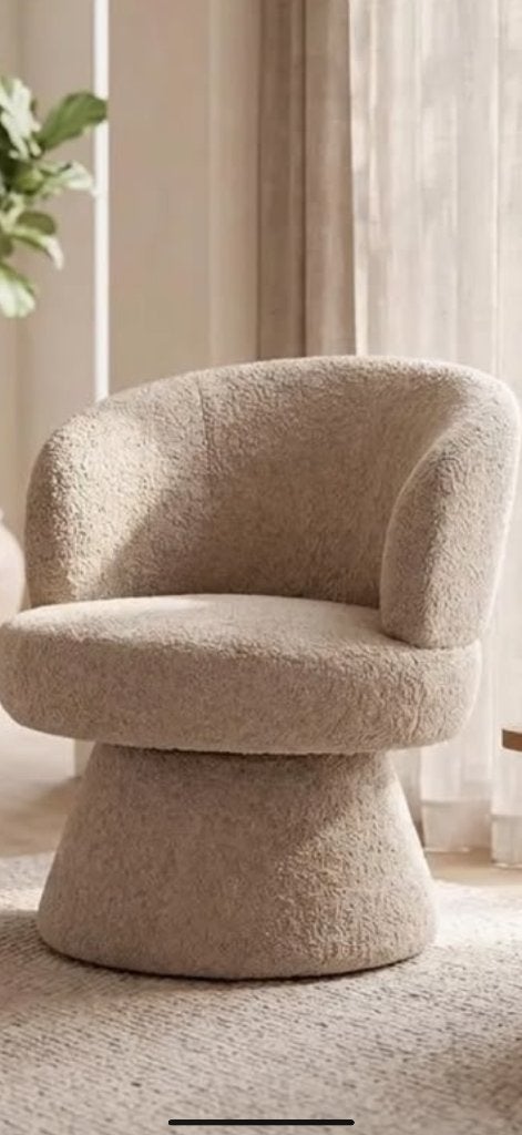 Draaifauteuil beige pivotant  neuf, Huis en Inrichting, Ophalen, Nieuw, Draaibaar