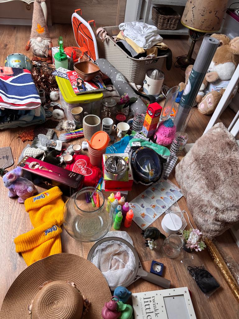 Groot lot rommelmarkt gerief, Ophalen, Gebruikt