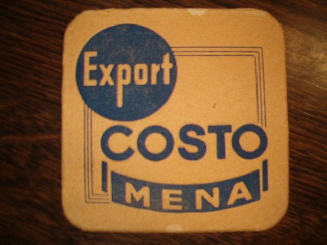 Tapis à bière Mena Rotselaar 1 : 94 x 94 mm, Collections, Enlèvement ou Envoi, Utilisé, Sous-bock
