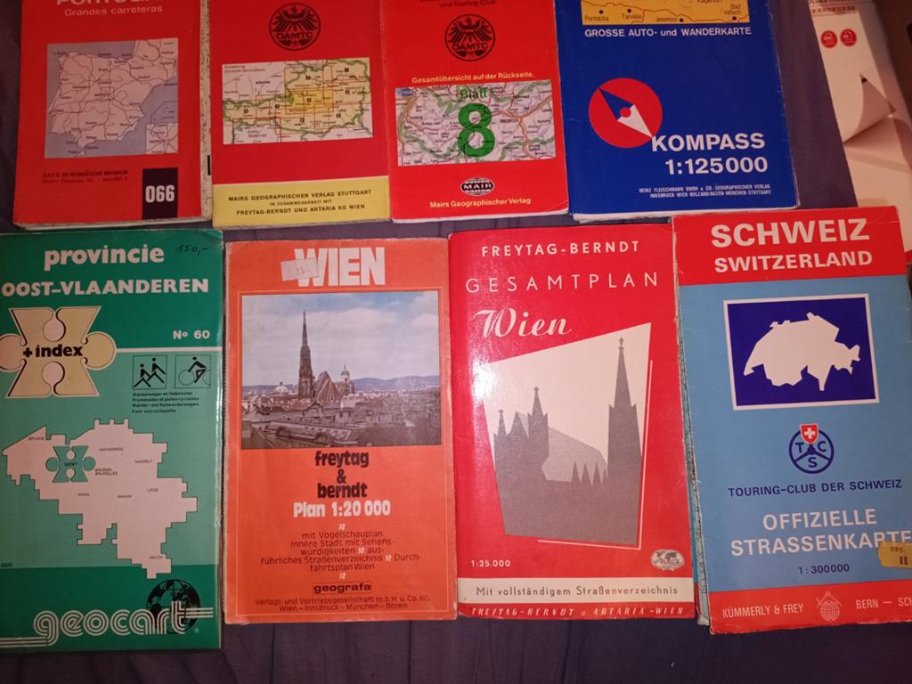 Oude wegenkaarten Michelin + stafkaarten, Ophalen of Verzenden