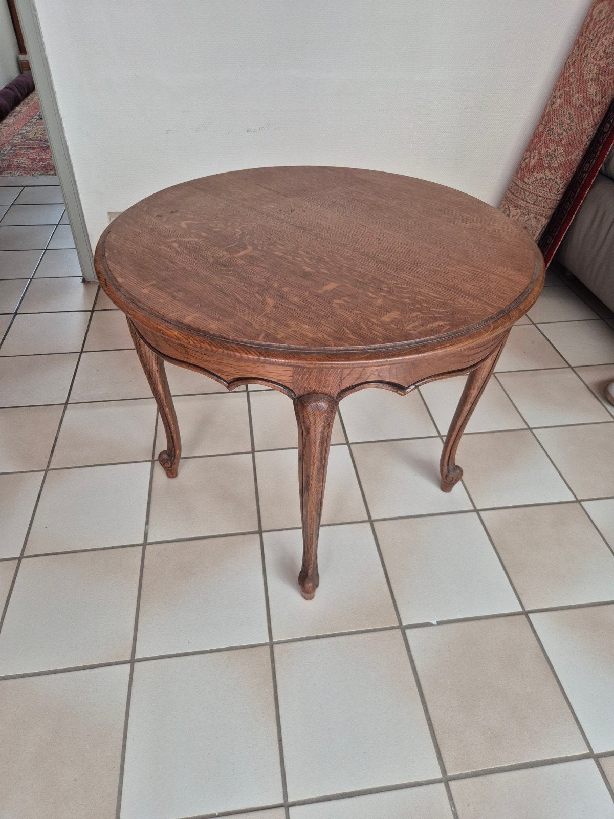 houten bijzettafel, Ophalen