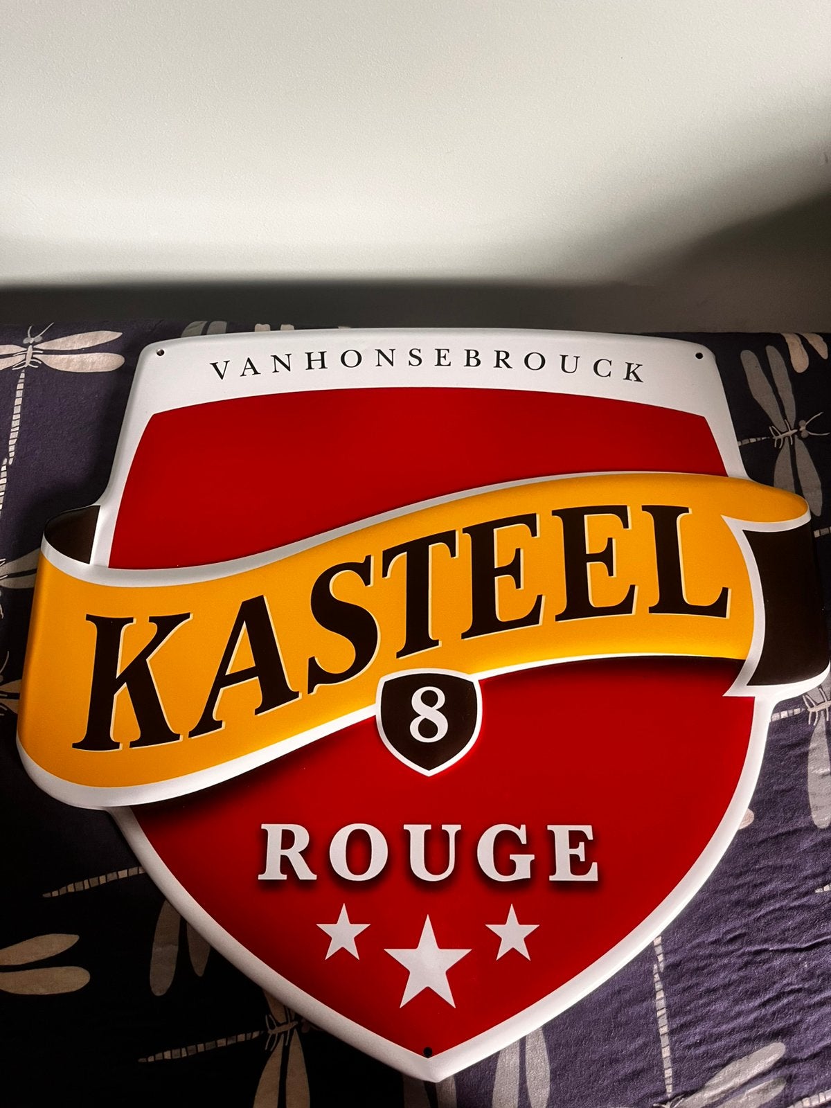 Reclamepaneel kasteelbier, Collections, Enlèvement, Comme neuf