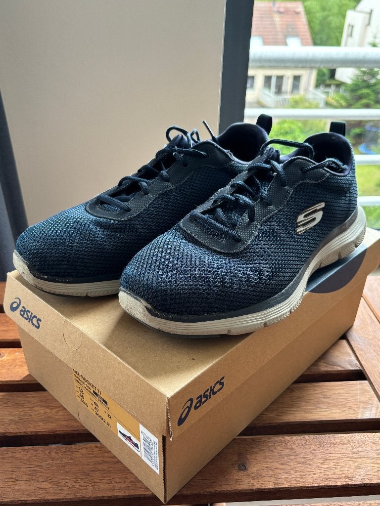 Baskets casual/marche Skechers pointure 46, Vêtements | Hommes, Chaussures, Enlèvement ou Envoi, Porté, SKECHERS, Bleu