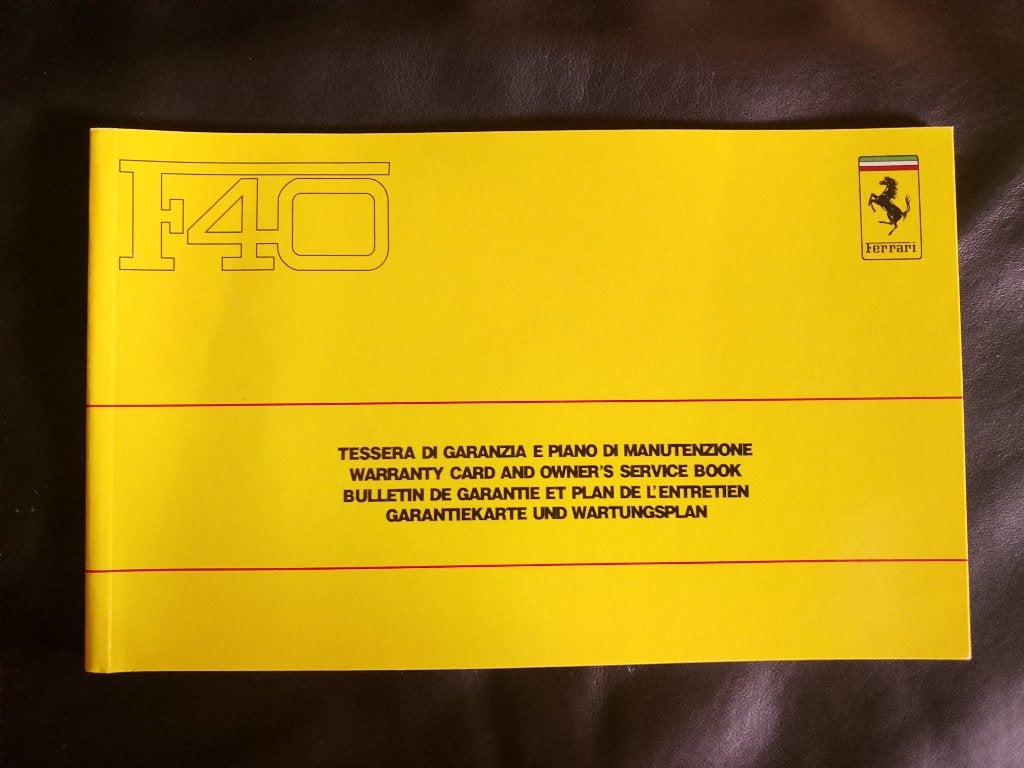 Werkplaats- en onderhoudshandboek voor de Ferrari F40, Verzenden, Nieuw, Ferrari