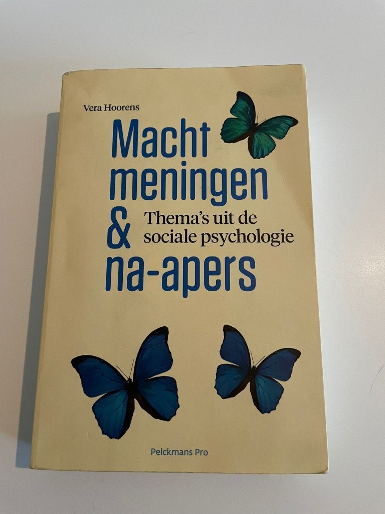 Macht, meningen en na-apers, Ophalen of Verzenden, Gelezen, Hoger Onderwijs, Vera Hoorens
