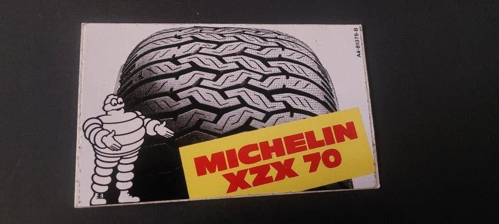Sticker autocollant Michelin xzx 70 vintage, Collections, Autocollants, Envoi, Utilisé
