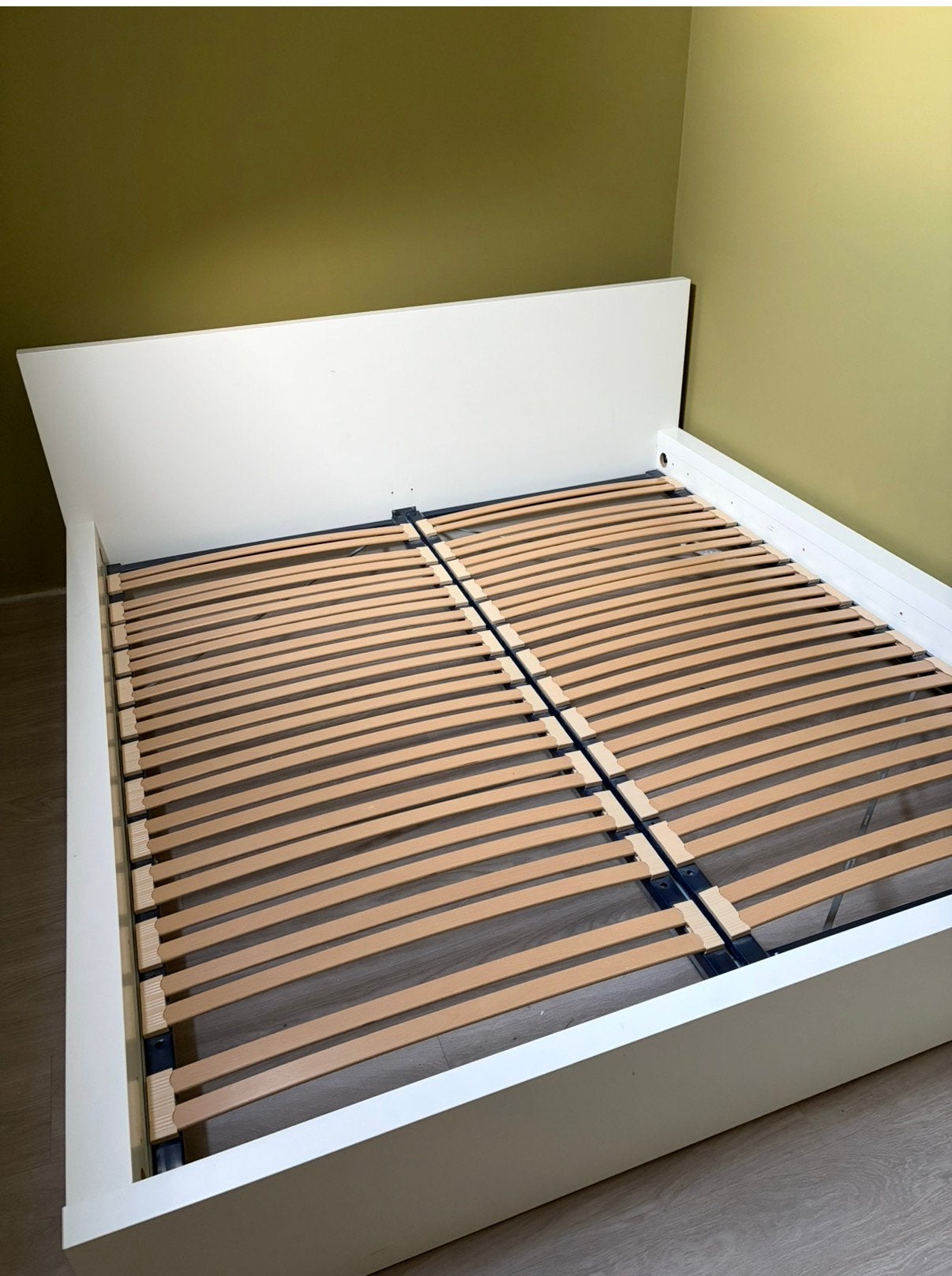 2p bed MALM ikea 180x200, Enlèvement, Utilisé, 180 cm, Deux personnes