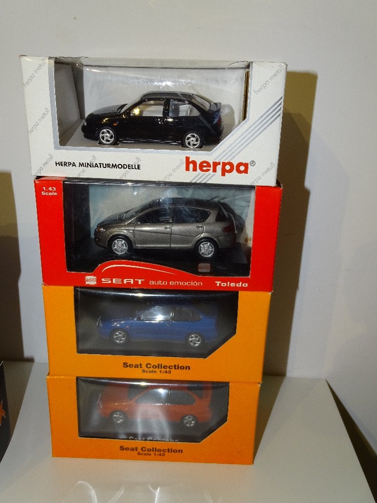 1/43 lot collection seat herpa toledo cordoba noire, Enlèvement ou Envoi, Comme neuf, Voiture, Autres marques