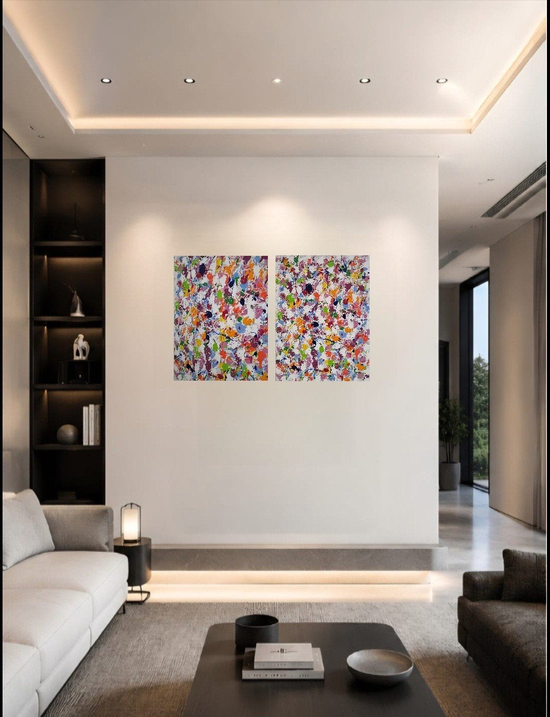 Endroit heureux, Antiquités & Art, Art | Peinture | Abstraite, Enlèvement ou Envoi