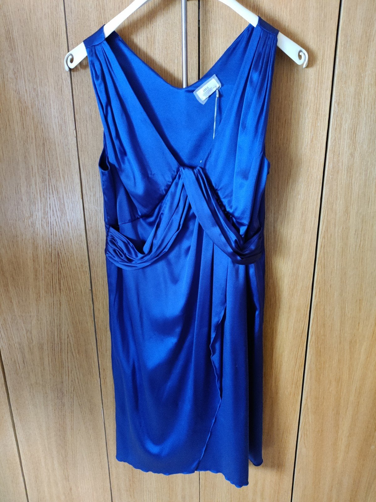 Chris Janssens koningsblauwe cocktailjurk, Ophalen, Maat 38/40 (M), Blauw, Cocktailjurk