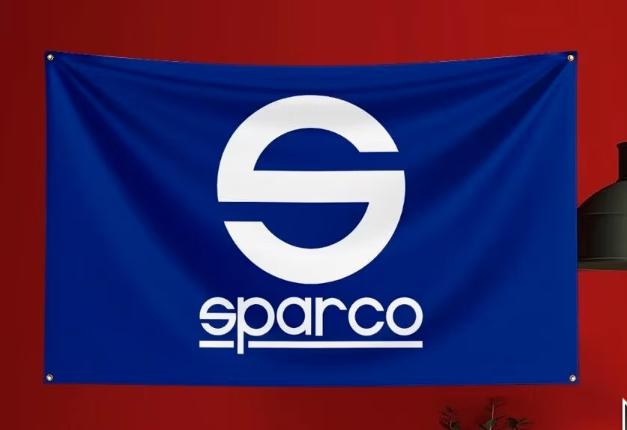 Grands drapeaux Sparco (150 x 90 cm), Enlèvement ou Envoi