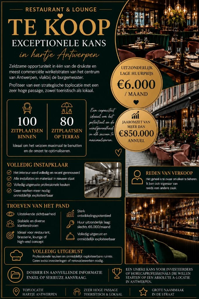 Horeca overname, Articles professionnels, Horeca | Food, Enlèvement ou Envoi