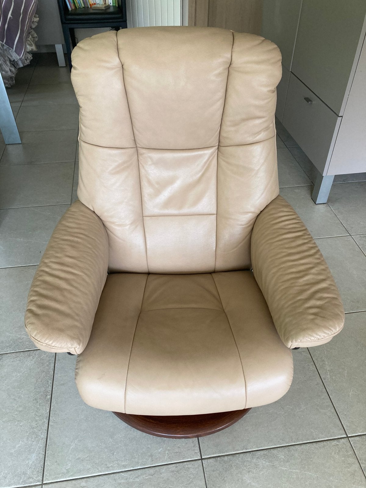 Stressless zetel, Moins de 75 cm, Enlèvement, Utilisé, 50 à 75 cm
