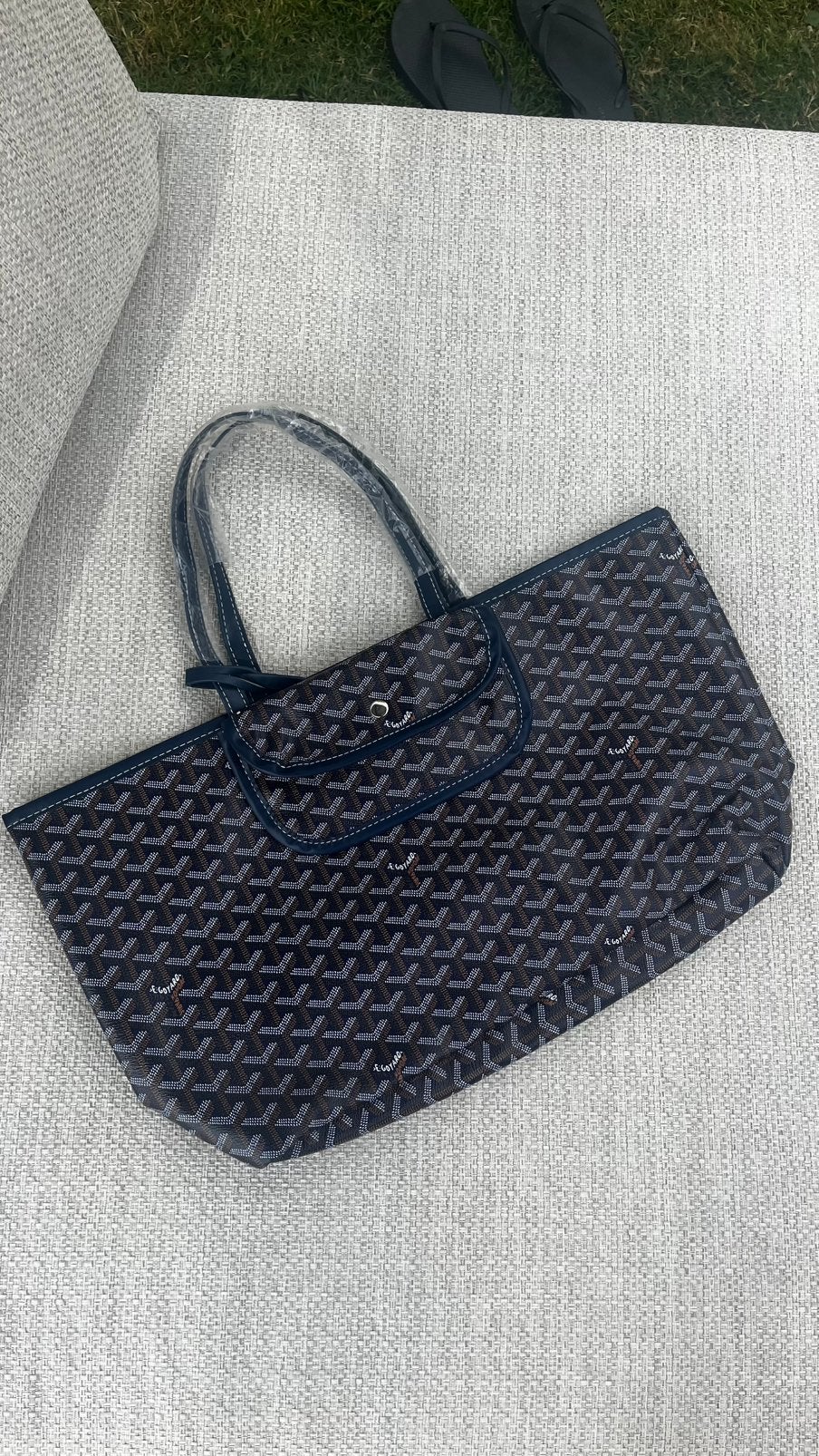 Donkerblauwe / blauw Goyard tas Nieuw, Handtassen en Accessoires, Tassen | Damestassen, Ophalen of Verzenden, Nieuw, Blauw, Shopper