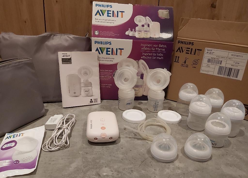 Dubbele borstkolf van AVENT, Ophalen, Zo goed als nieuw, Borstkolf