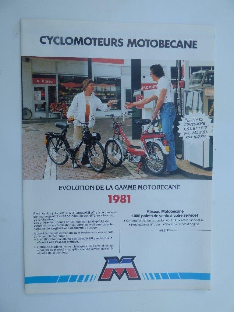 MOTOBECANE GAMMA 1981 FOLDER, Fietsen en Brommers, Ophalen of Verzenden, Gebruikt