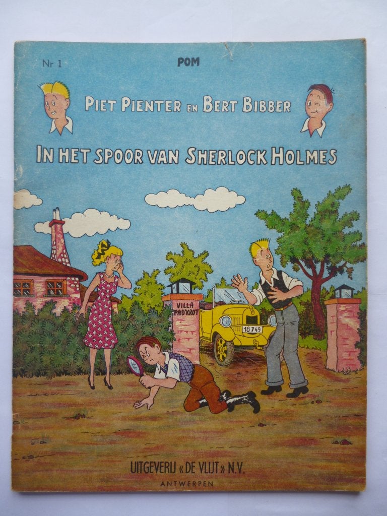 Piet Pienter en Bert Bibber - De Vlijt - 1ste reeks (geniet), Gelezen, Ophalen of Verzenden, POM, Meerdere stripboeken