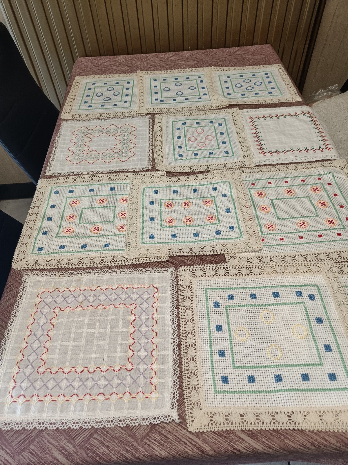 Handgemaakt doekjes 12 stuks, Ophalen