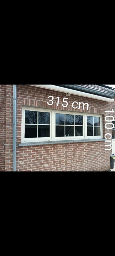 Châssis fenêtre PVC, Bricolage & Construction, Châssis de fenêtre, 75 à 150 cm, Comme neuf, Synthétique