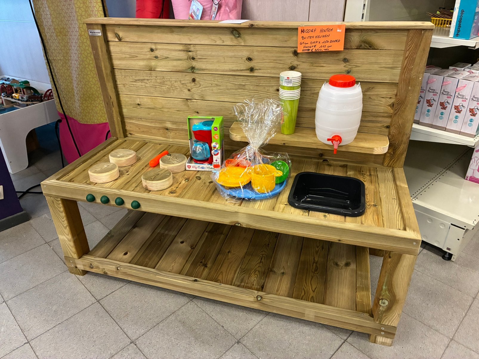 Buitenkeuken voor kinderen, Kinderen en Baby's, Speelgoed | Buiten | Speelhuisjes, Ophalen, Nieuw, Hout
