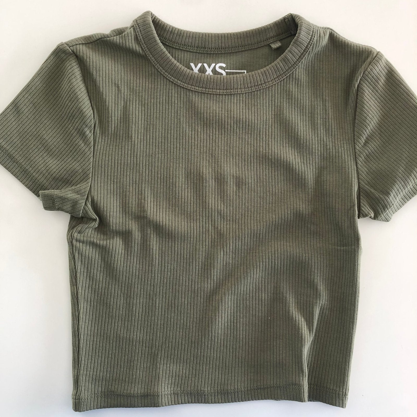Perfecte staat New Yorker groen t-shirt, kort model, mt. XXS, Verzenden, Zo goed als nieuw, Korte mouw, Maat 34 (XS) of kleiner