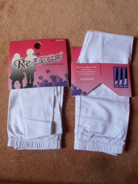 nieuwe leggings small en kousen grote maat, Legging, Maat 36/38 (S), Wit, Nieuw