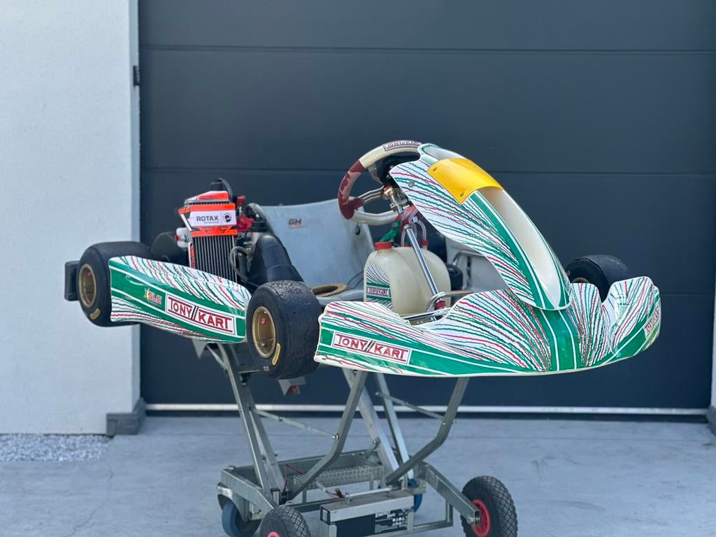 Tony kart racer 401 met rotax max senior evo motor, Sport en Fitness, Ophalen, Zo goed als nieuw, Kart