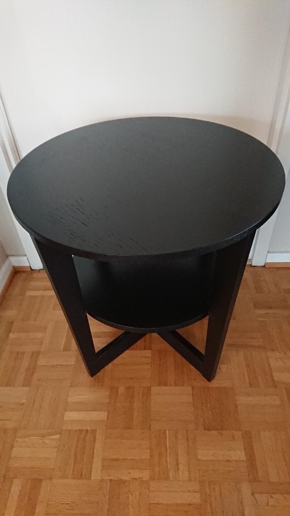 Table ronde IKEA 60 cm, Huis en Inrichting, Tafels | Bijzettafels, Zo goed als nieuw, Rond, 45 tot 60 cm, Ophalen