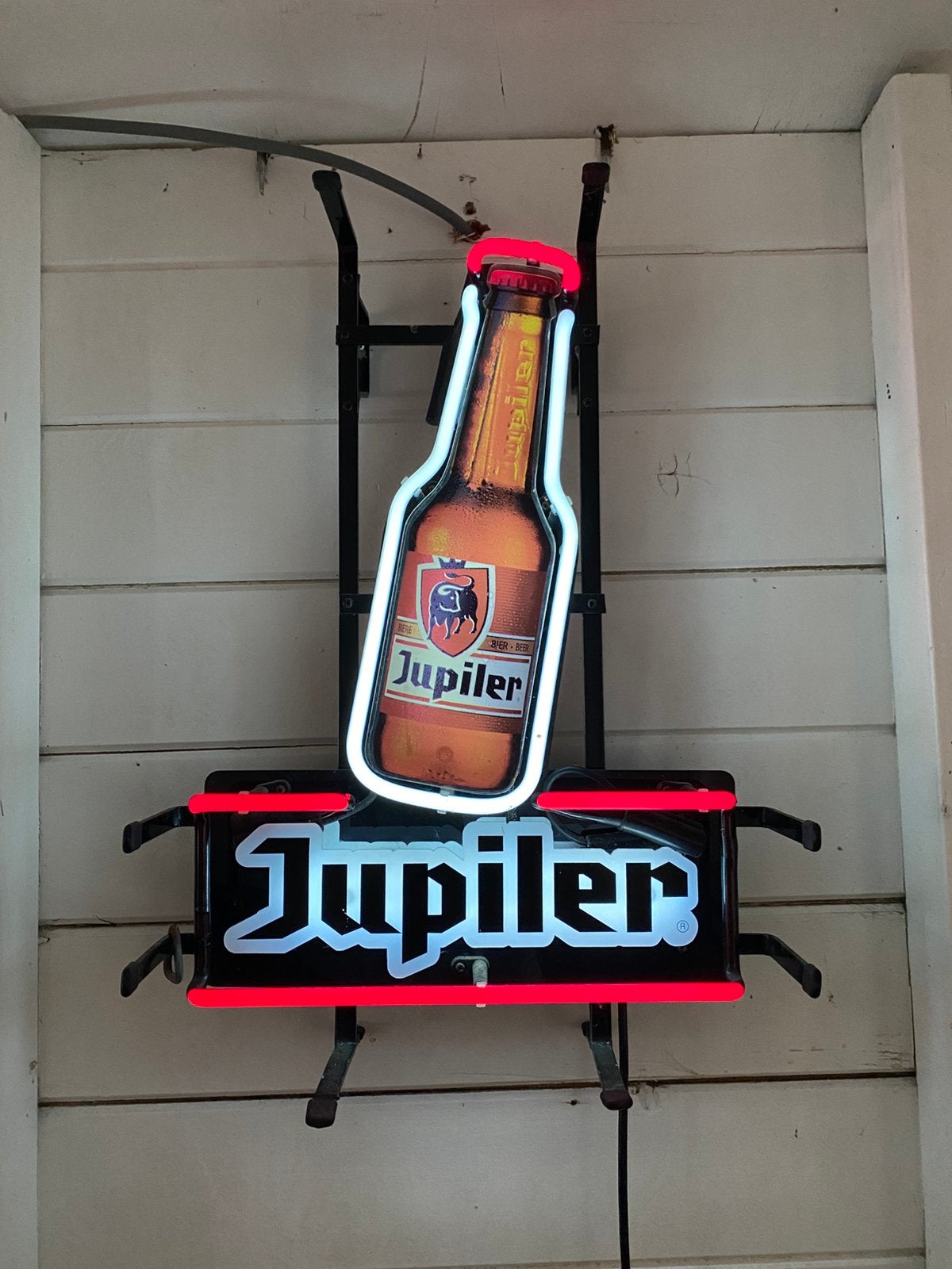 Lichtreclame Jupiler - mancave, Collections, Enlèvement, Utilisé, Table lumineuse ou lampe (néon)