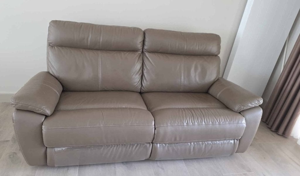 Gratis driezitzetel met relaxfunctie, Maison & Meubles, Canapés | Salons, Trois personnes, Banc droit, Synthétique, Enlèvement