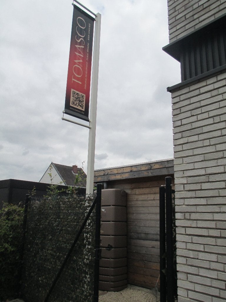banierpaal, reclamepaal, publiciteitspaal, Ophalen, Zo goed als nieuw
