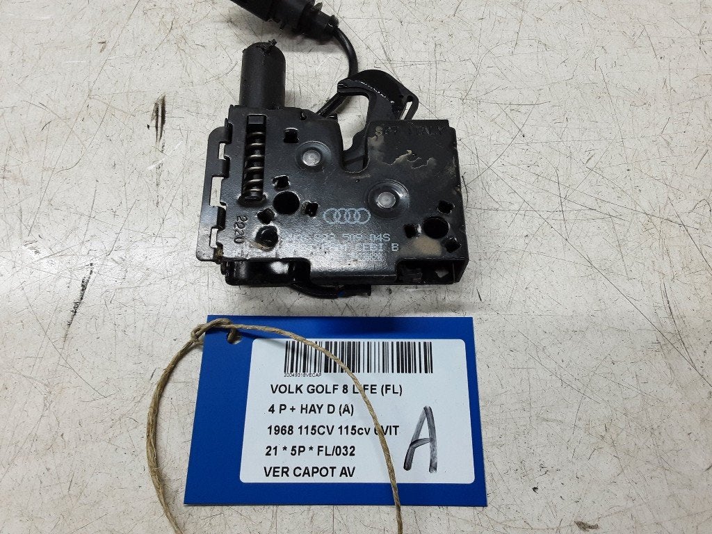 SERRURE CAPOT Volkswagen Golf VIII (CD1) (4K082350904S), Volkswagen, Mevr. I. Hauben, Utilisé, Rue de l'Espoir 34 34
4030  GRIVEGNÉE, BE